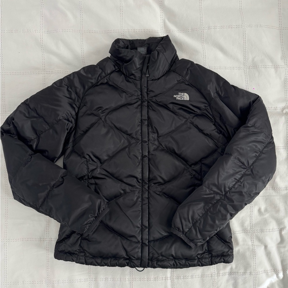 The North Face 550 fill Women's Black Quilted Jacket - LG - EUC